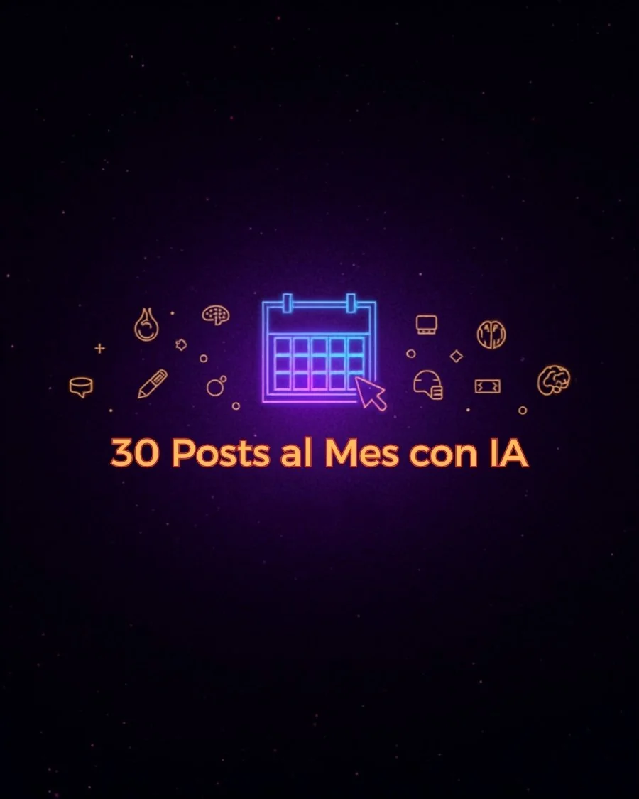 30 posts al mes con IA — sistema de contenido